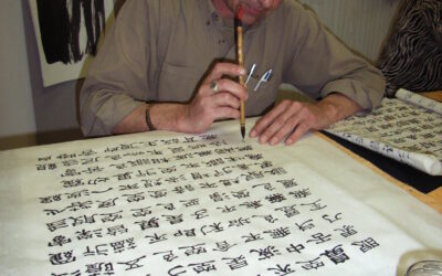 Photos des cours de calligraphie 2008-2009